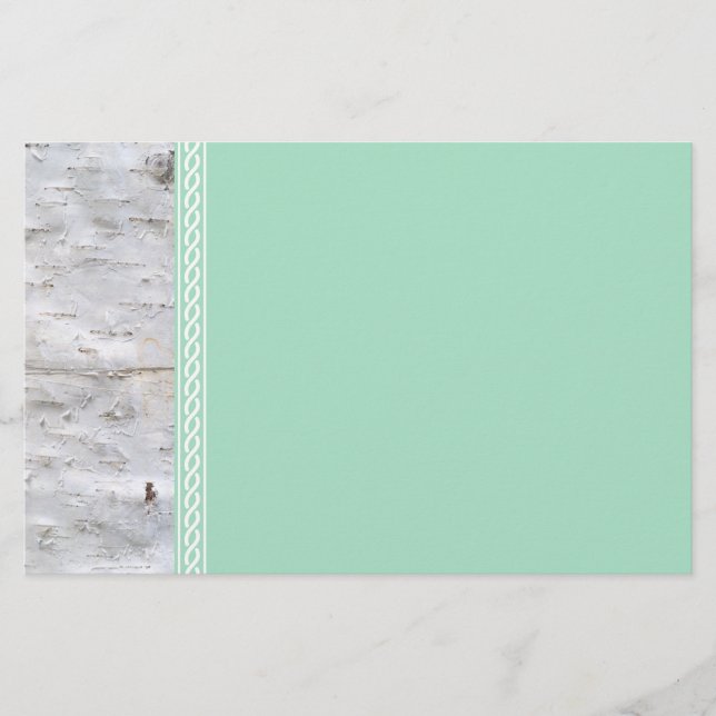 Birch bark template stationery (Front)