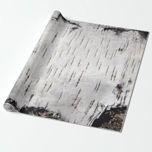 Birch Bark Wrapping Paper Zazzle UK