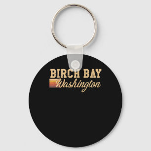 Birch Bay Washington Pacific Nw Beach Souvenir Key Ring