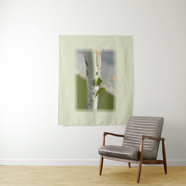 Birch by roadside tapestry (In Situ)