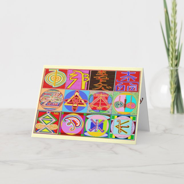 Birch Country Happy Birthday -  Reiki Healing Card (Front)