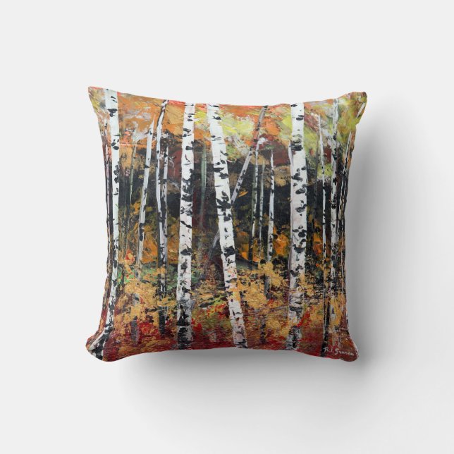Birch Forest 01 Cushion (Front)