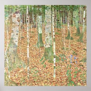 Birch Forest by Gustav Klimt Poster
