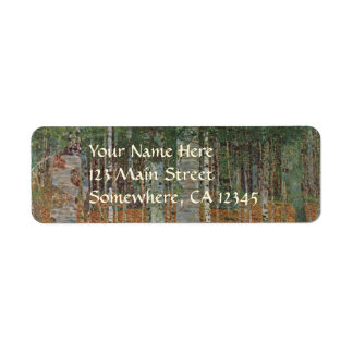 Birch Forest by Gustav Klimt, Vintage Art Nouveau