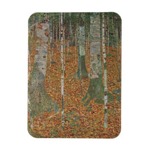 Birch Forest by Gustav Klimt, Vintage Art Nouveau Magnet