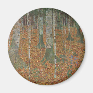 Birch Forest by Gustav Klimt, Vintage Art Nouveau Magnet