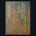Birch Forest by Gustav Klimt, Vintage Art Nouveau Notebook<br><div class="desc">Birch Forest (c. 1903) by Gustav Klimt is a vintage Victorian Era Symbolism fine art landscape painting featuring a nature scene. A forest with birch trees and leaves in the Autumn season with brown leaves scattered on the ground. About the artist: Gustav Klimt (1862-1918) was an Austrian Symbolist painter and...</div>