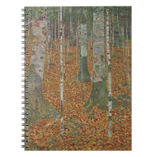 Birch Forest by Gustav Klimt, Vintage Art Nouveau Notebook