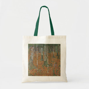 Birch Forest by Gustav Klimt, Vintage Art Nouveau Tote Bag