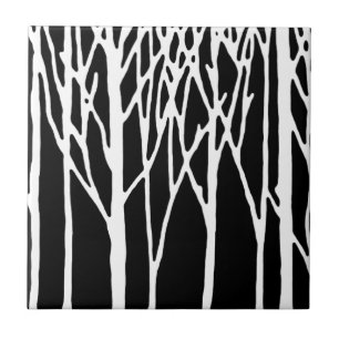 Birch Forest by Leslie Peppers Tile