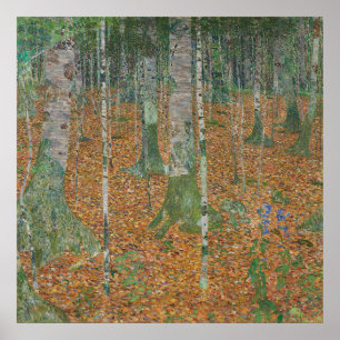 Birch Forest — Gustav Klimt (1903) Poster