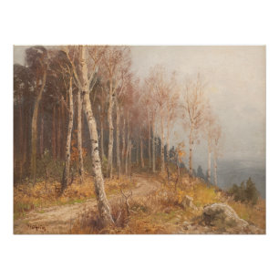 Birch Forest – Hugo Mühlig Poster