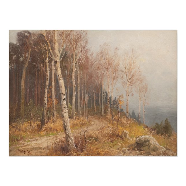 Birch Forest – Hugo Mühlig Poster (Front)