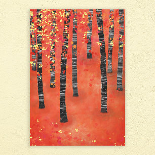 Birch Forest Landscape Canvas Print