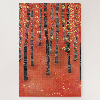 Birch Forest Landscape Jigsaw Puzzle