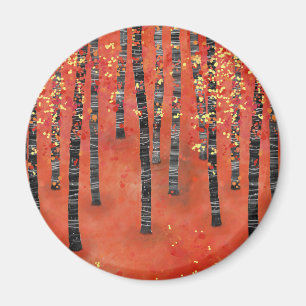 Birch Forest Landscape Magnet