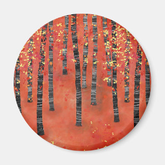 Birch Forest Landscape Magnet