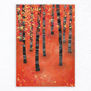 Birch Forest Landscape Photo Print