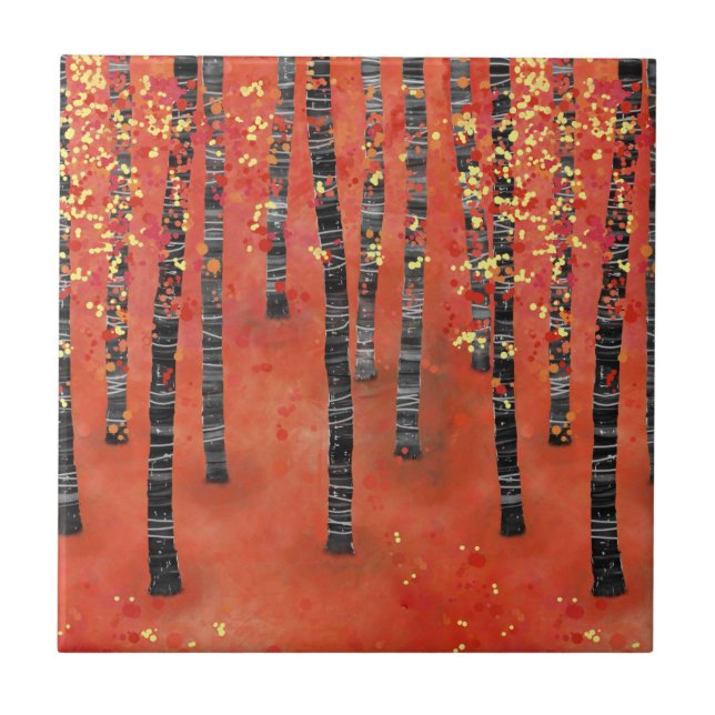 Birch Forest Landscape Tile (Front)