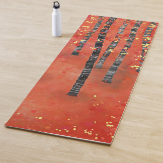 Birch Forest Landscape Yoga Mat