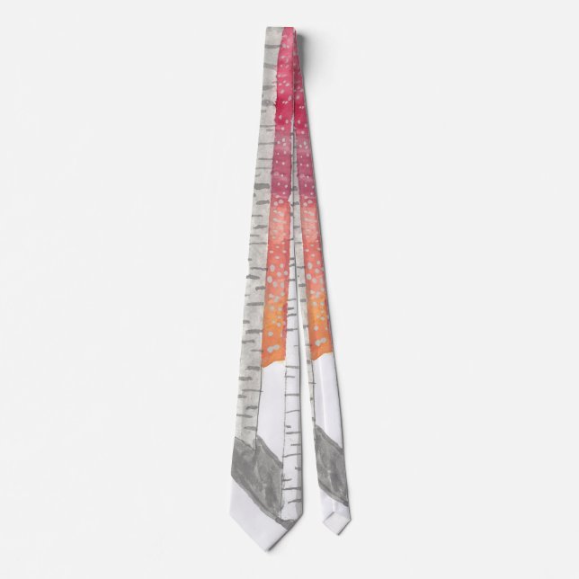 Birch In The Snow Neck Tie (Front)