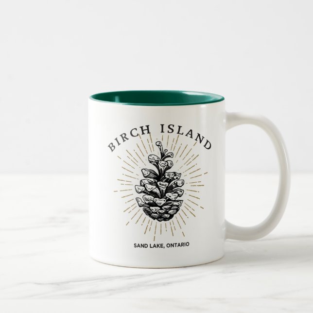 Birch Island pinecone mug (Right)