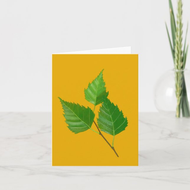 Birch leaf  note card (Front)