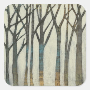 Birch Line I Square Sticker