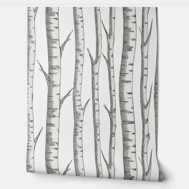 Birch: Nature-Inspired Wallpaper (Unrolling)
