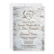 Birch Tree Bark Rehearsal Dinner Invitations