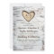 Birch Tree Bark Rustic Country Wedding Invitations
