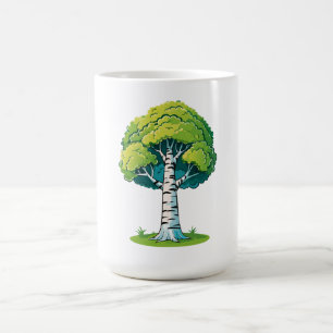 Birch tree coffee mug