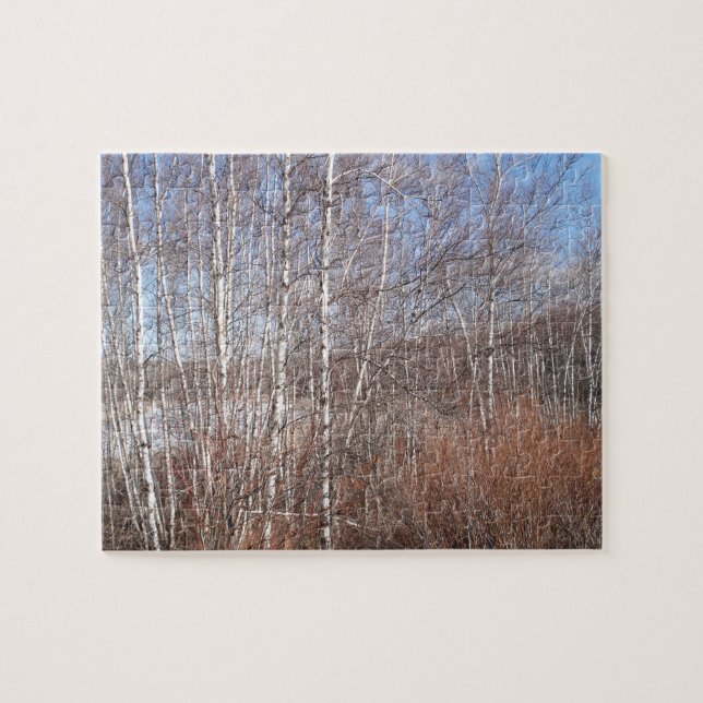Birch Tree Forest Jigsaw Puzzle (Horizontal)