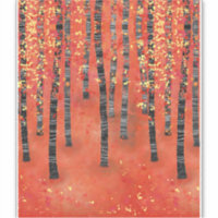 Birch Tree Forest Landscape