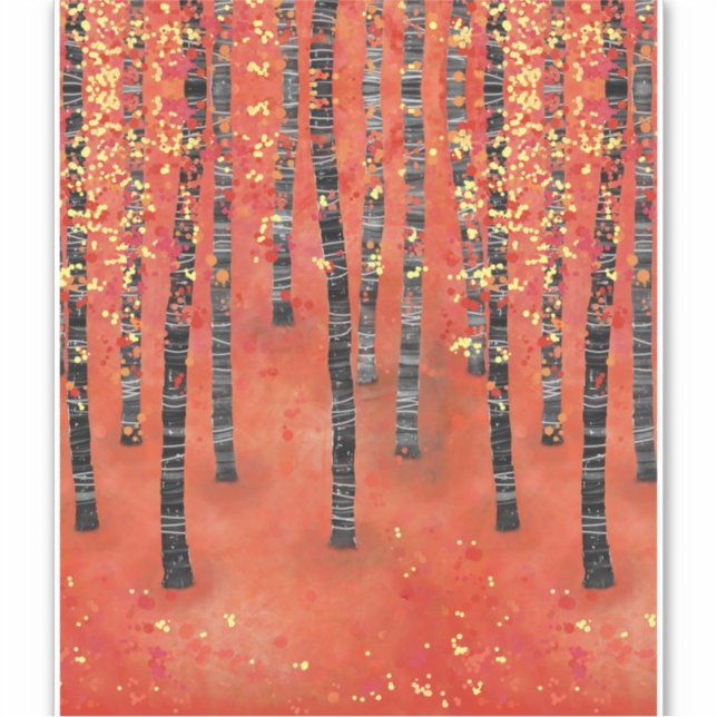Birch Tree Forest Landscape (Front)
