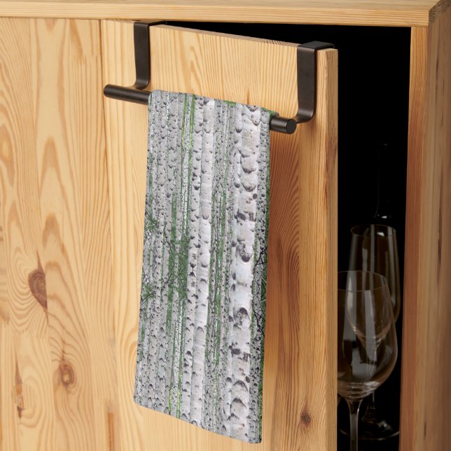 Birch Tree Forest Nature Tea Towel (Thirds Fold)