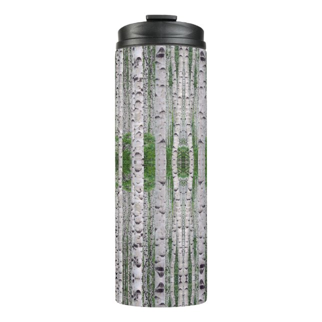 Birch Tree Forest Nature Thermal Tumbler (Front)
