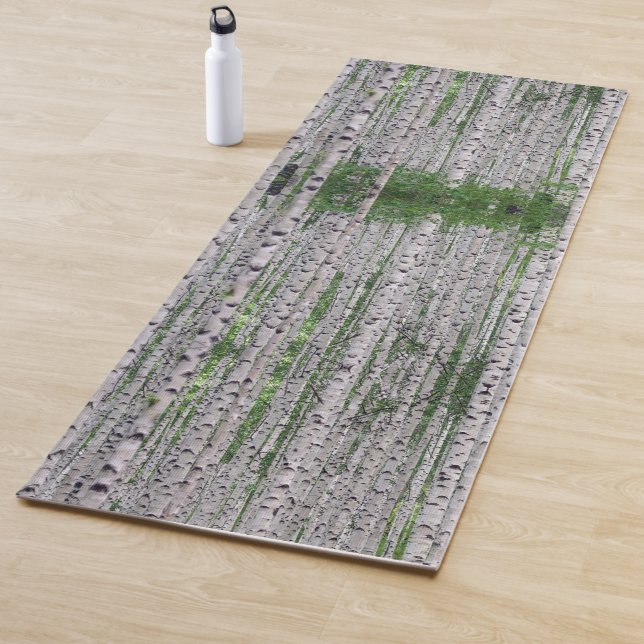 Birch Tree Forest Nature Yoga Mat (In Situ)