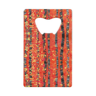 Birch Tree Forest Red