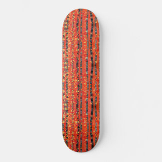 Birch Tree Forest Red Skateboard