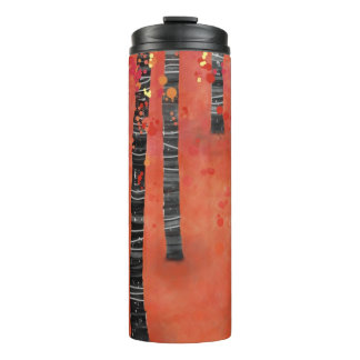 Birch Tree Forest Thermal Tumbler