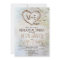 Birch tree heart rustic rehearsal dinner invites