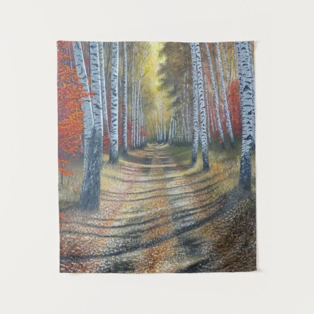 Birch Tree Lane Tapestry (Front)
