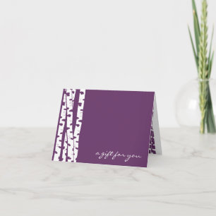 Birch Tree Note Card for Any Occasion