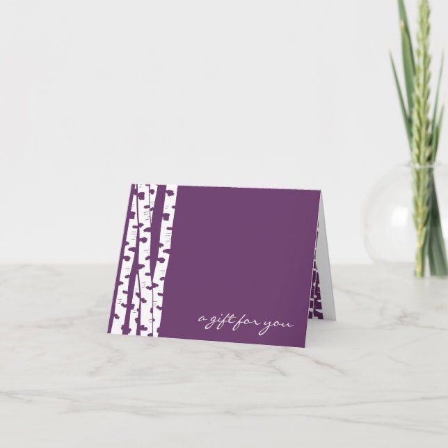 Birch Tree Note Card for Any Occasion (Front)