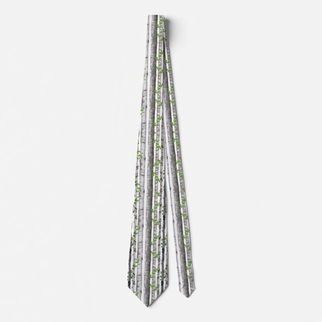 Birch Tree Pattern  Tie (Front)