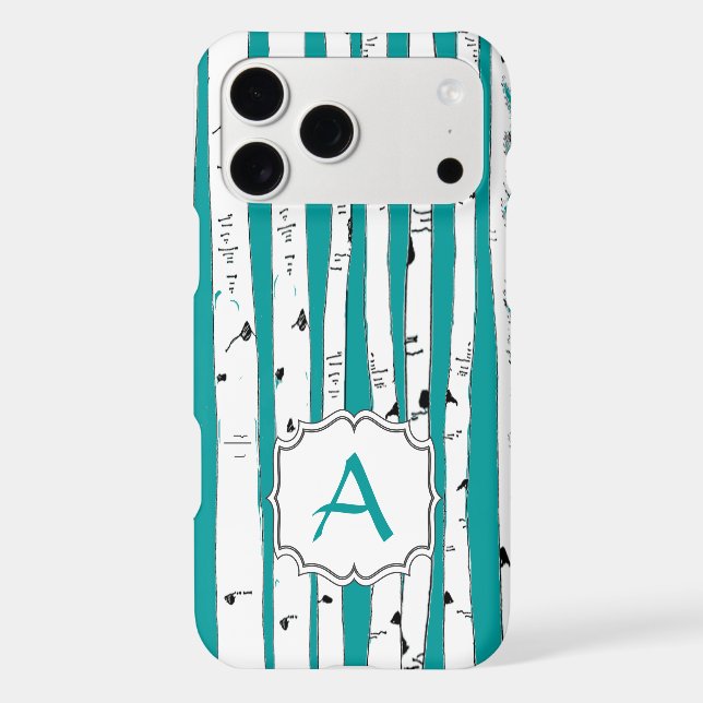 Birch Tree Personalise iphone Case (Back)