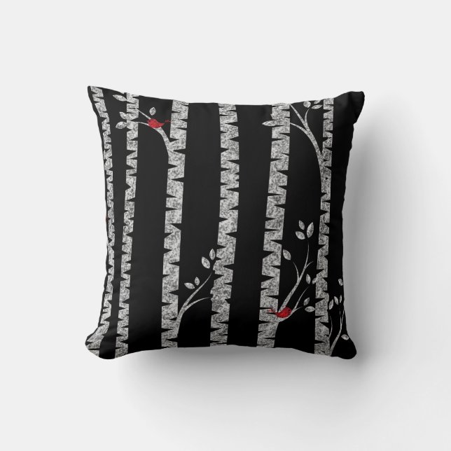 Birch Tree Pillow (Front)