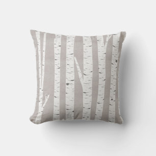 Birch Tree Rustic Woodland Cushion