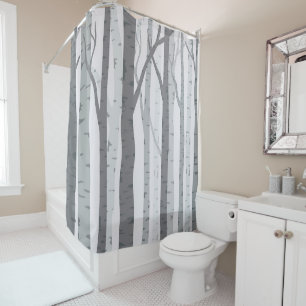 Birch Tree Shower Curtain